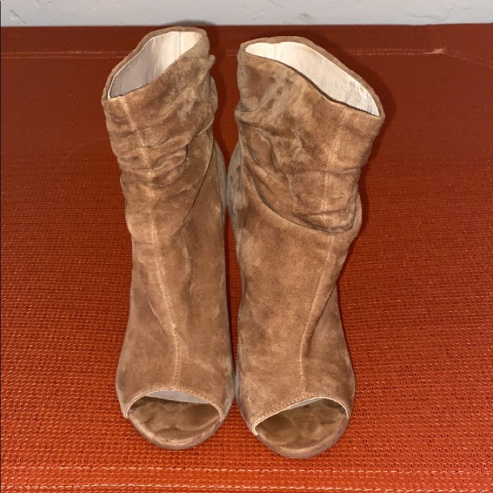 Kristin Cavallari open toed booties